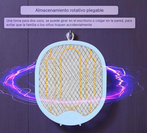 Vista 2 de Raqueta Plegable Mata Zancudos Recargabl